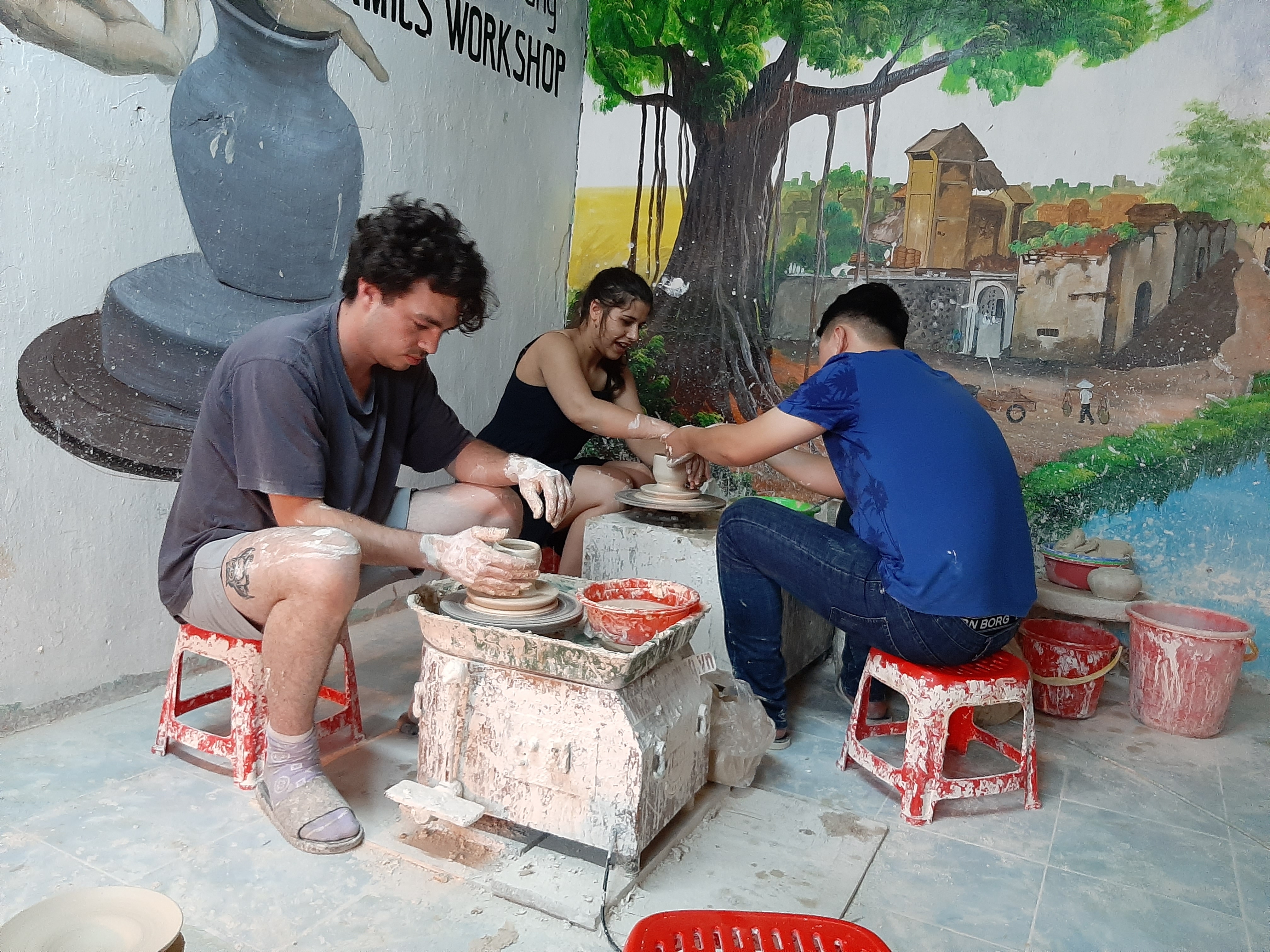 We had the best time learning how to make ceramics in Hanoi.