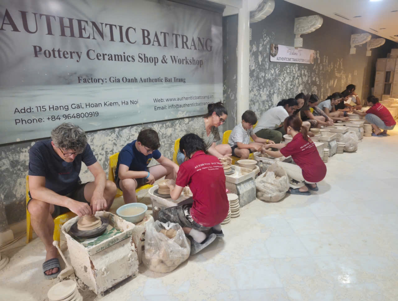Authentic bat trang pottery class hanoi old quarter