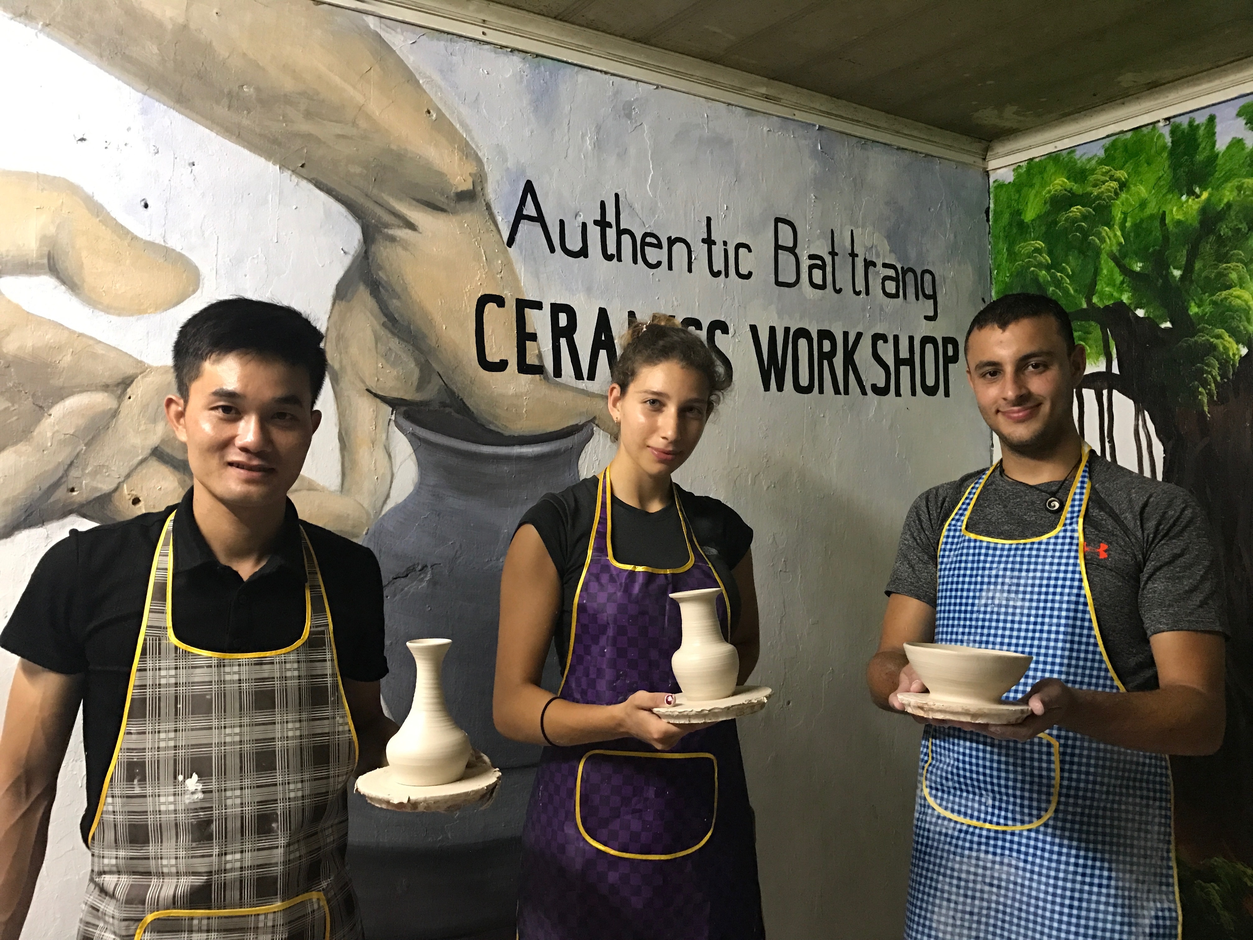 Authentic bat trang - The firs ceramics pottery class in Hanoi