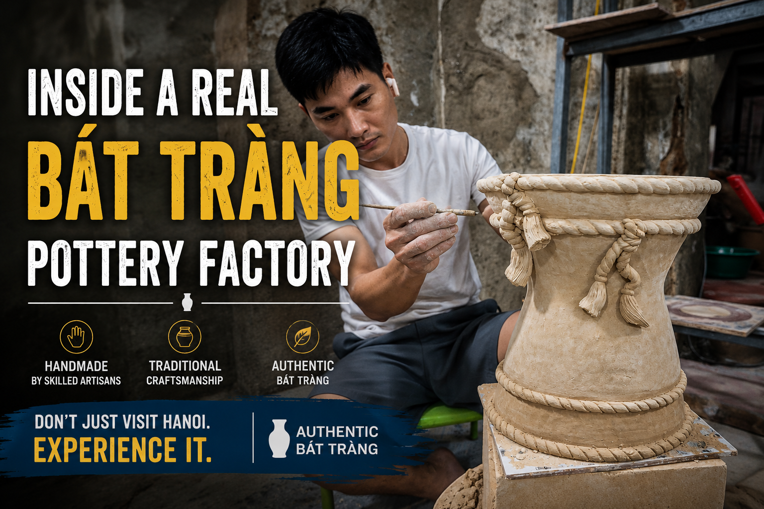 Inside a Real Bát Tràng Pottery Factory: The Craftsmanship Most Tourists Never See