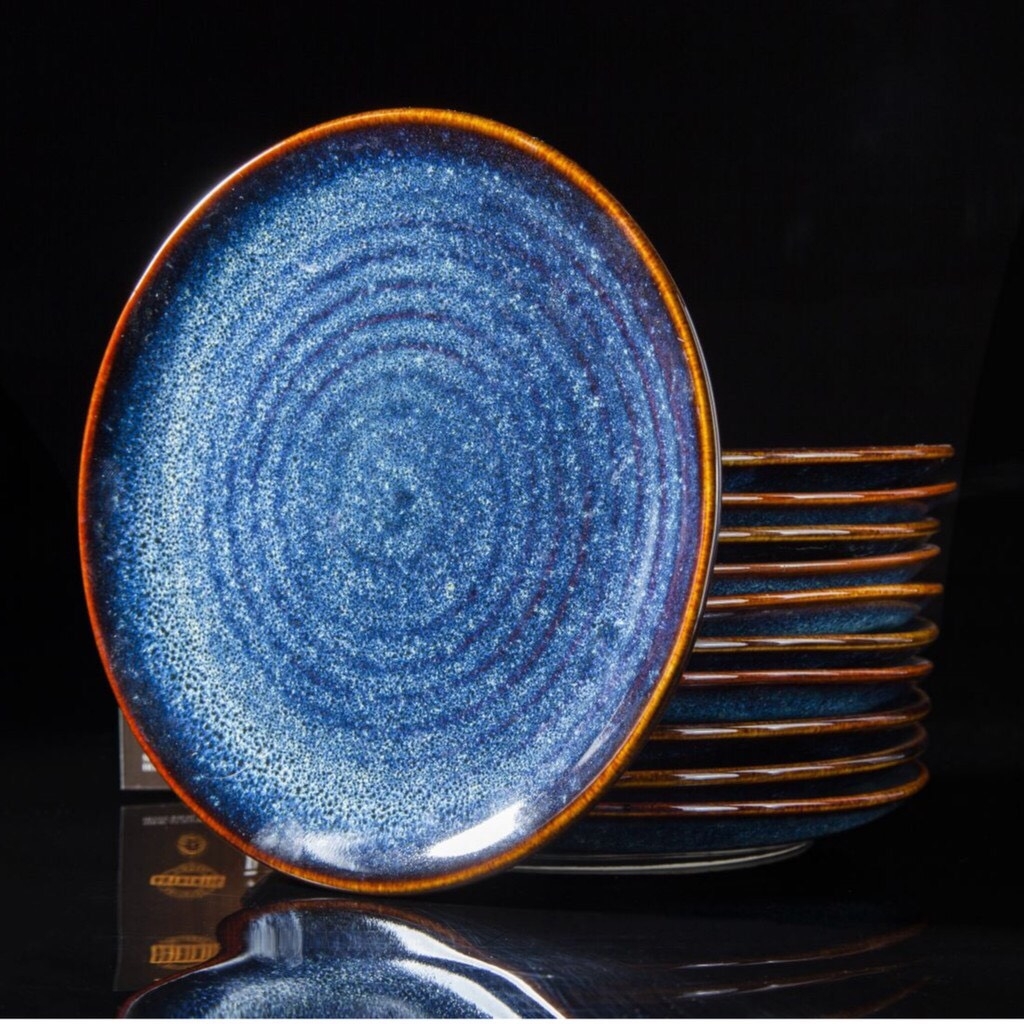 TYPES OF PREMIUM VARIOUS Blue glaze plates, SPECIALIZED FOR 5 STAR LEVEL HOTEL RESTAURANT