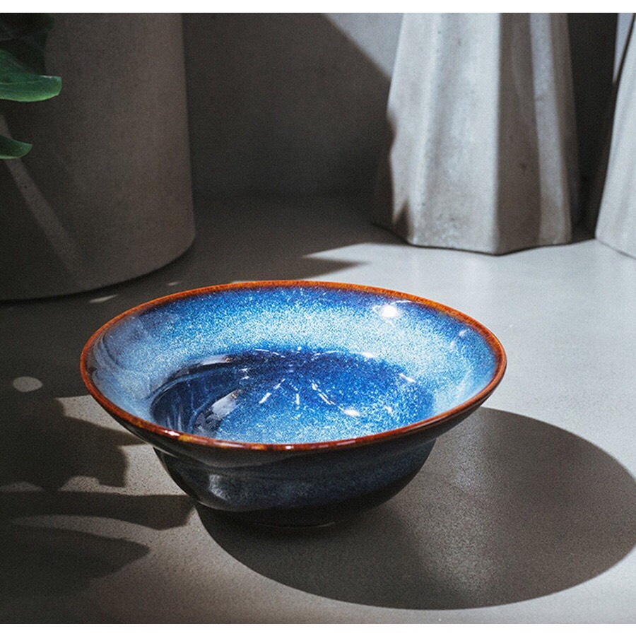 (Synthesis) CHIET YEU Bowls high-grade flaming enamel - A combination of CLASSIC and MODERN, Authentic Gia Oanh Bat Trang ceramics