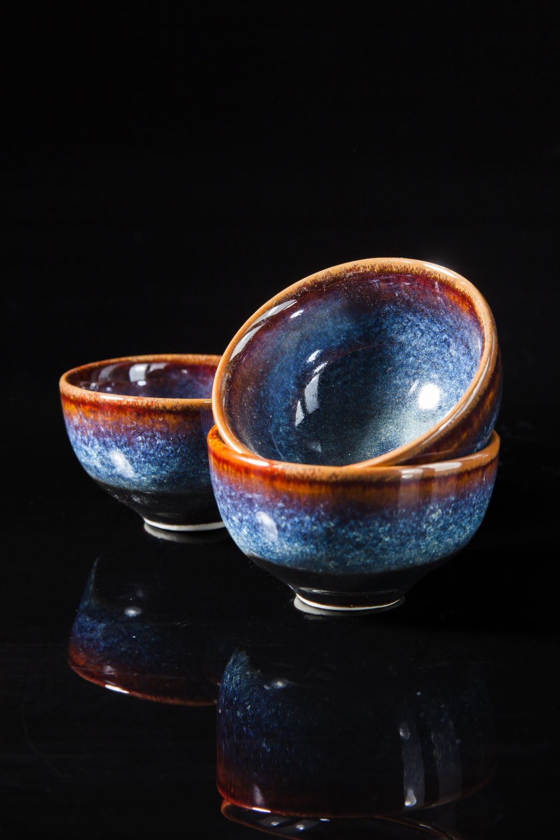 Blue glaze tea cup 2