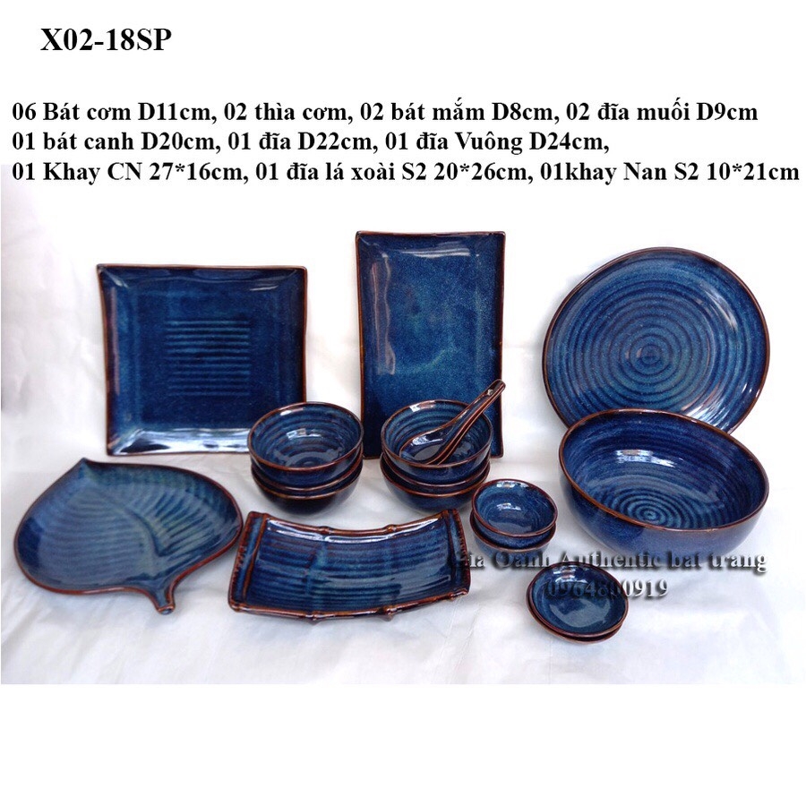 [HOT TREND] High-class tableware set with glazed enamel- Gia Oanh Authentic Bat Trang ceramics workshop