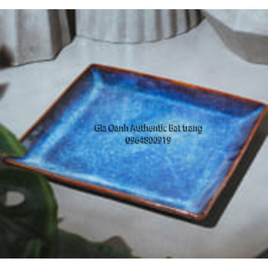 High-class glazed square plates and trays, Specialized for high-class restaurants - made at Gia Oanh AUthentic Bat Trang factory