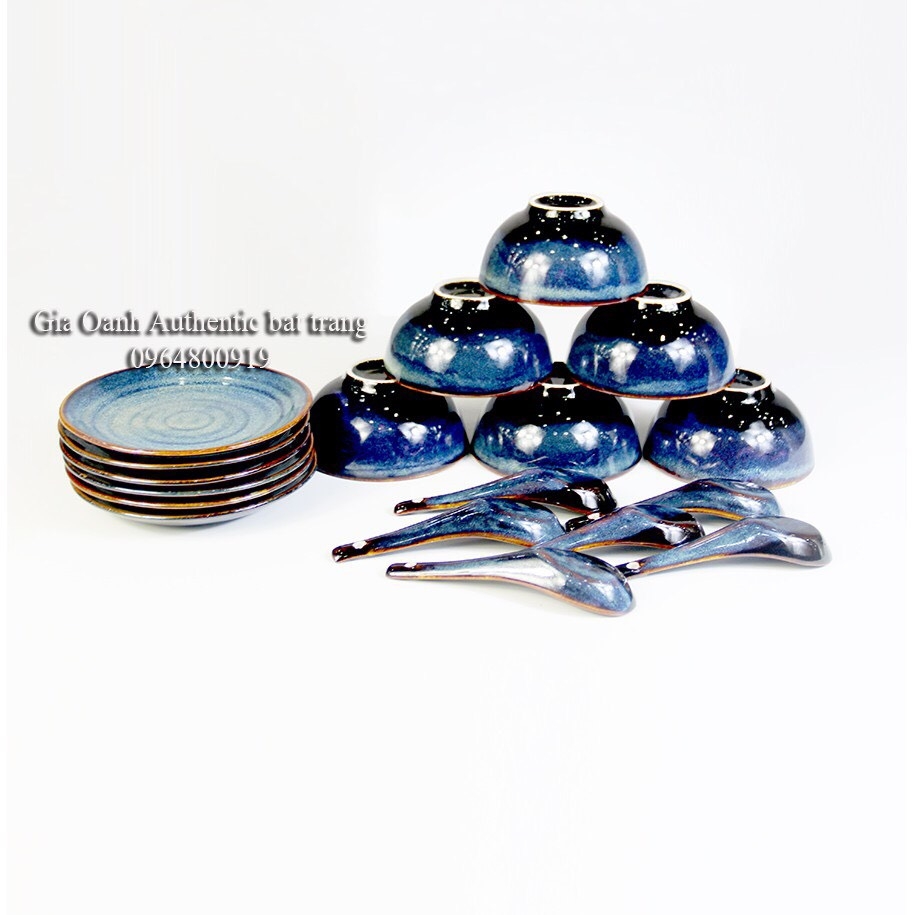 QUALITY - HIGH QUALITY tableware with blue enamel - Specialized for 5-star hotel restaurants - Gia Oanh ceramics authentic Bat Trang