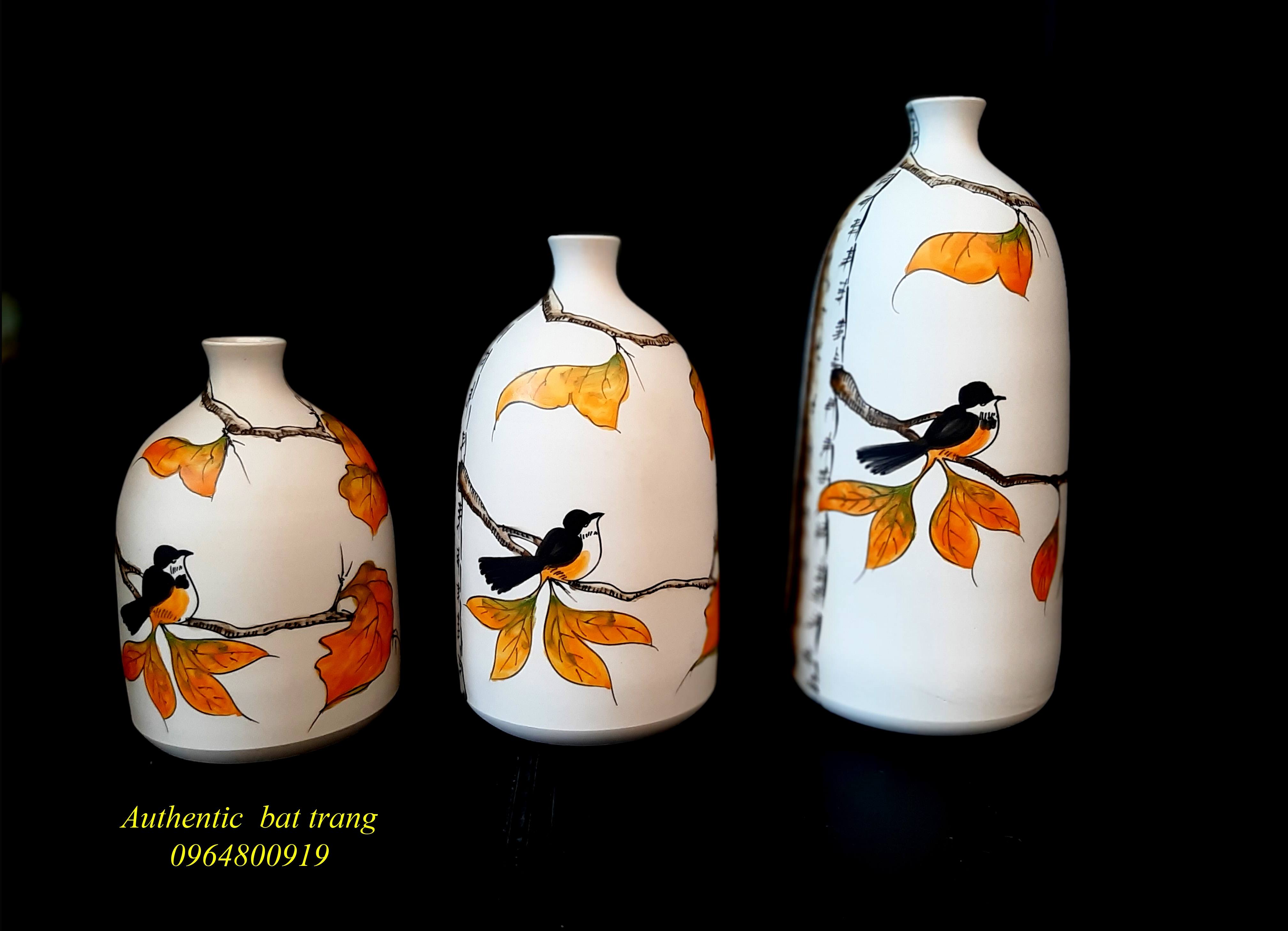 Beautiful ceramics vase set for home decor