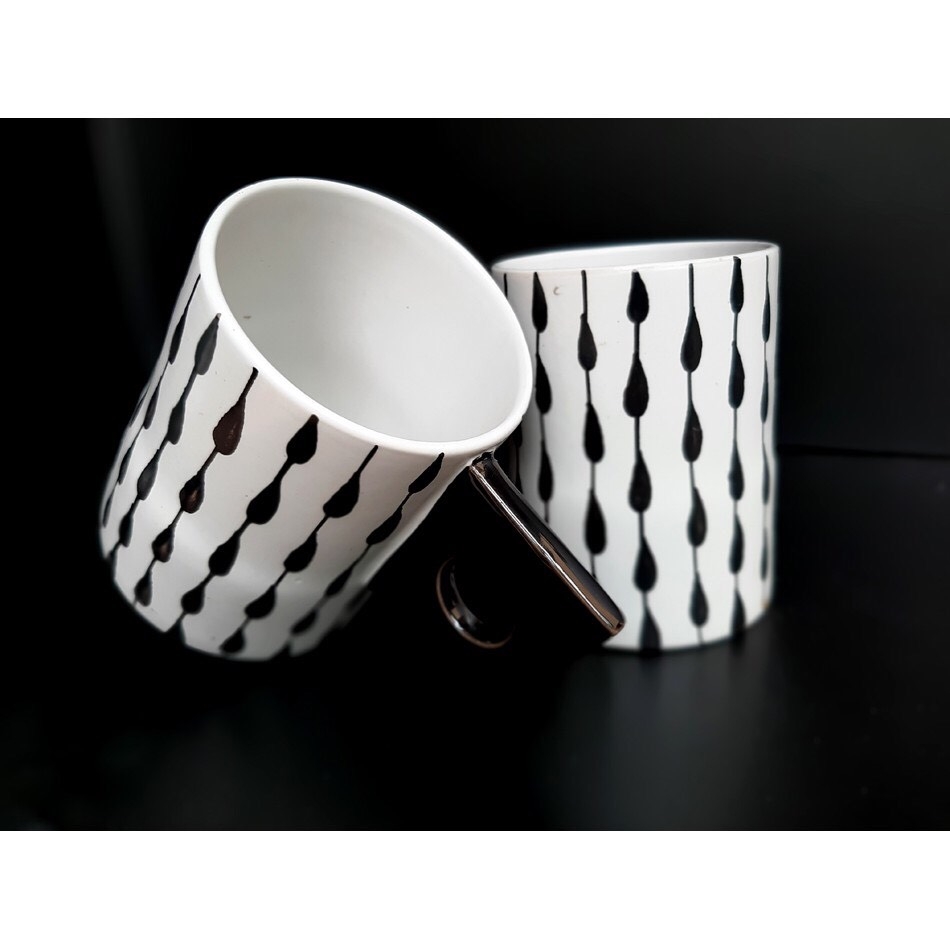 Unique style raindrop pattern cup-Authentic Bat Trang