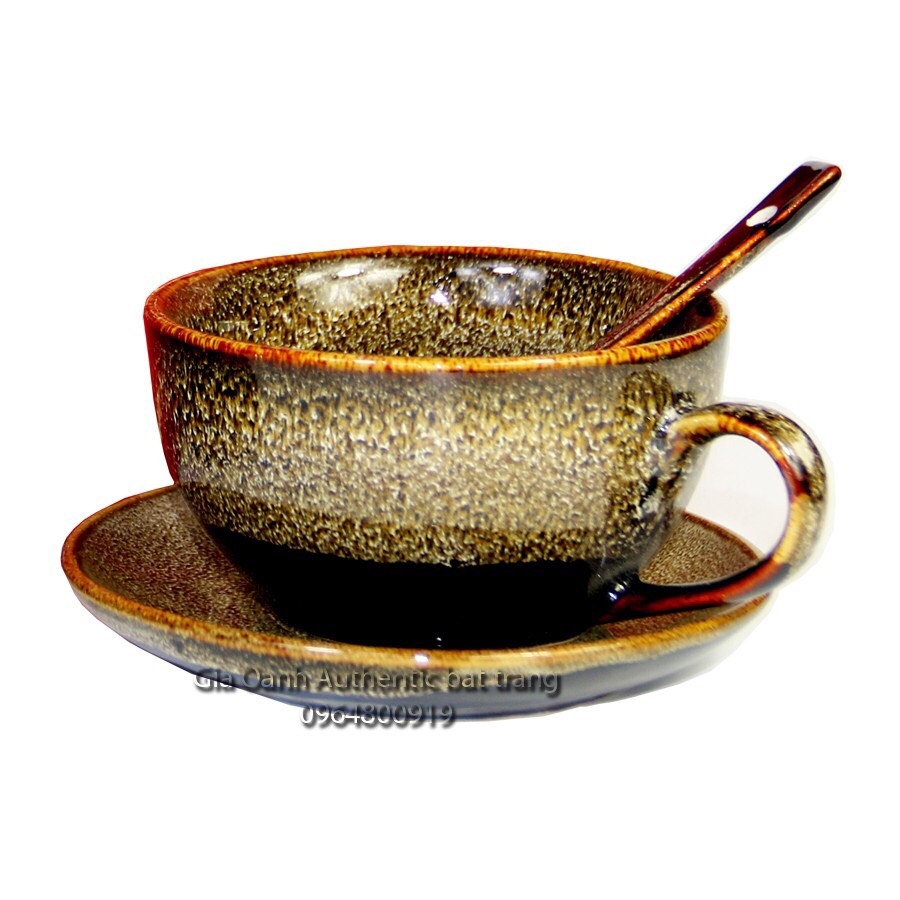 CAPPUCCINO CUPS  / High-class Enamel TEA DRINK - Specialized for restaurants, 5 * hotels - GIA OANH AUTHENTIC BAT TRANG