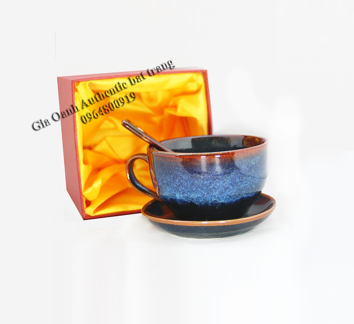 cappuccino gift set - Bộ quà tặng cốc cappuccino một bộ quà tăng đẹp, ý nghĩa và đẳng cấp - sản phẩm sản xuất tại xưởng gốm sứ Gia Oanh authentic bat trang