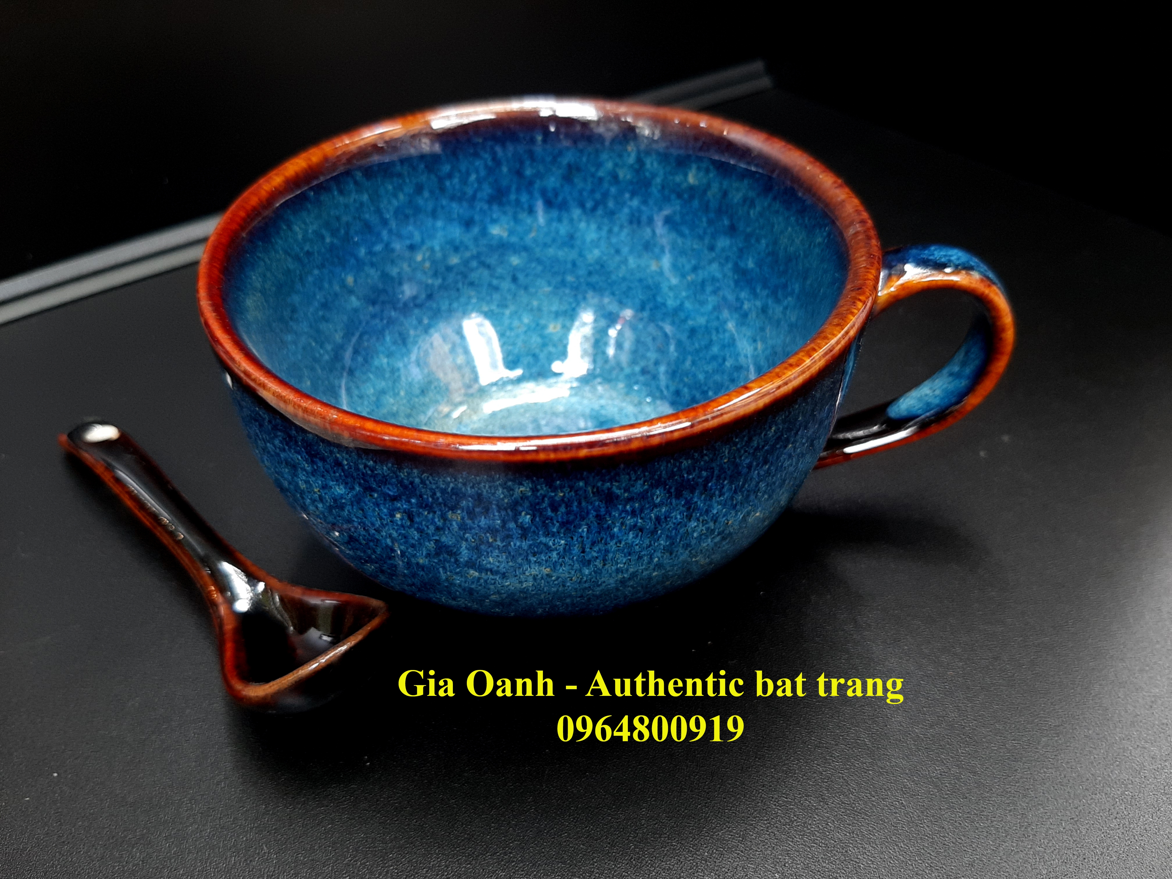 Cappuccino Mug/ cốc capuchino sản phẩm của Gia Oanh Authentic bat trang