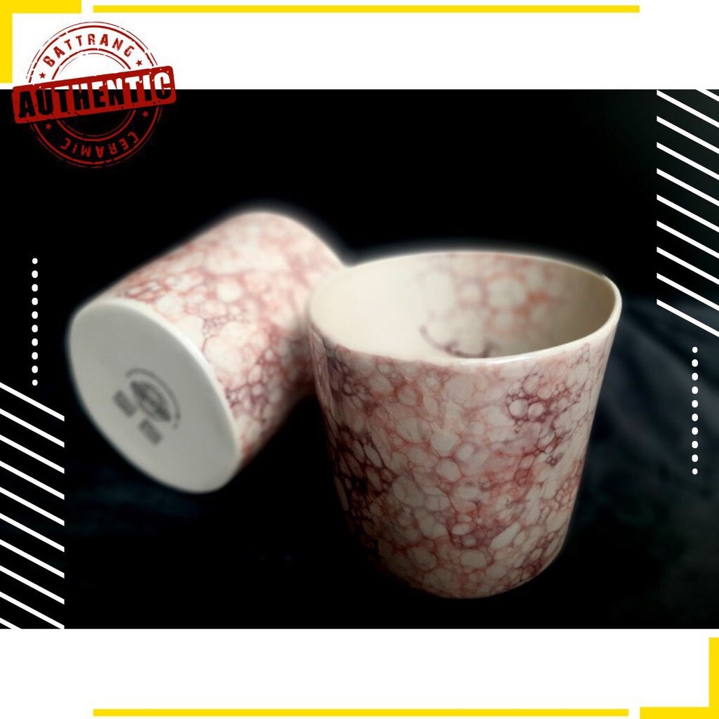 High quality red bubble pattern distortion cup - AUTHENTIC BAT TRSNG CERAMIC FACTORY