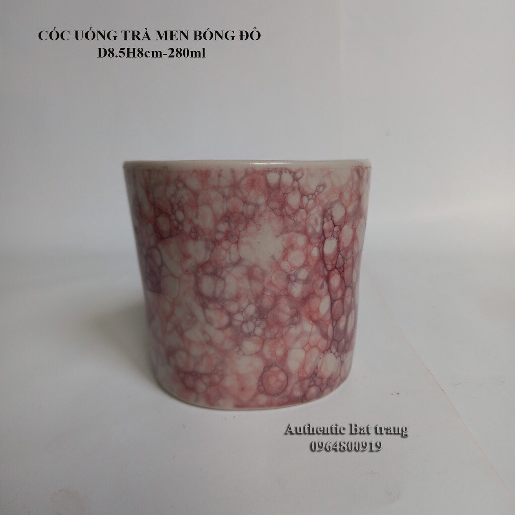 High quality red bubble pattern distortion cup - AUTHENTIC BAT TRSNG CERAMIC FACTORY