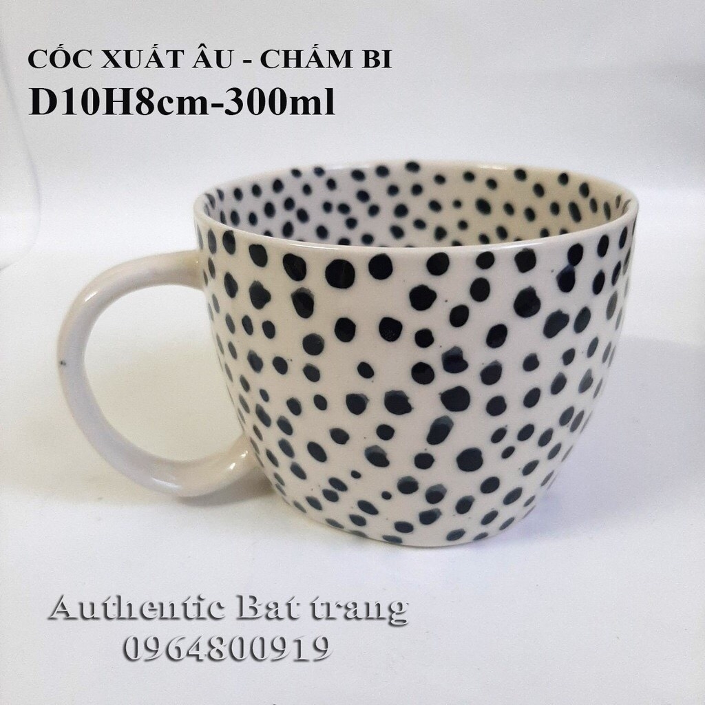 SUPER BEAUTIFUL - European-style Tea and coffee cups -AUTHENTIC BAT TRANG CERAMIC FACTORY