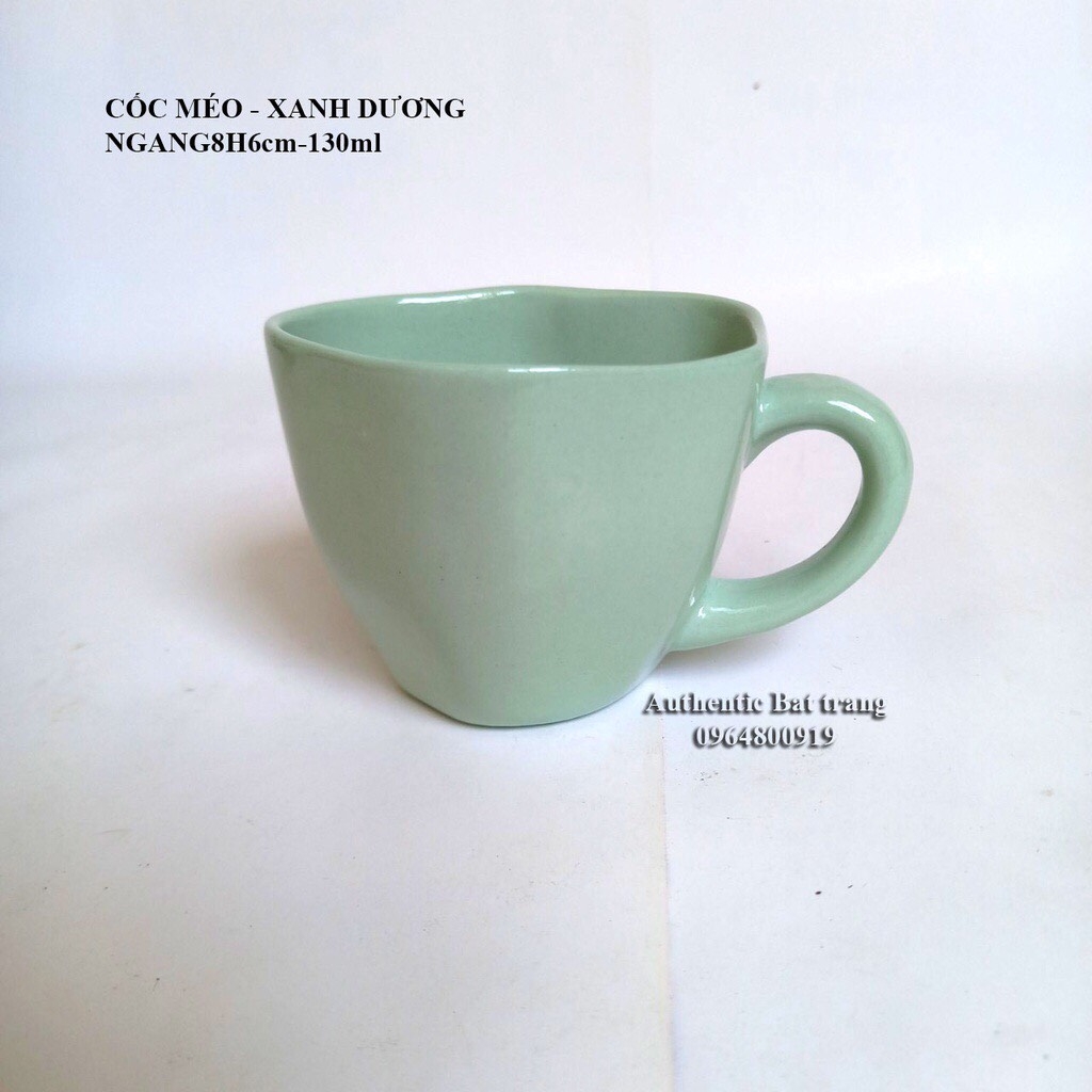 Distorted cup - Unique style for enjoying tea and coffee - Authentic Bat Trang ceramics