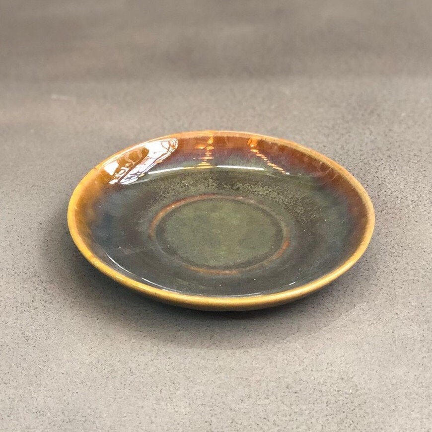 Tea cup millet plate D8, D12 - High-class fire glaze - Gia Oanh Authentic Bat Trang Workshop