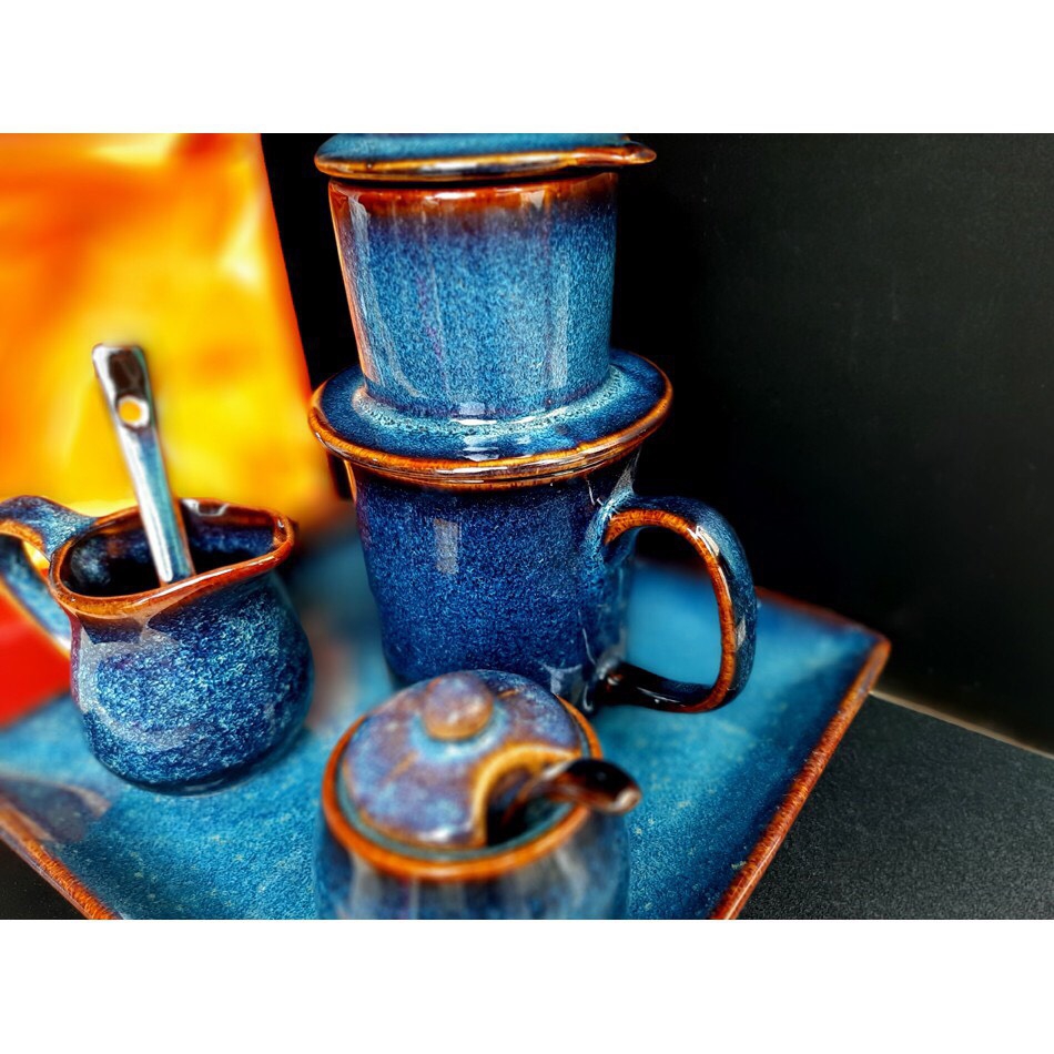 BỘ QUÀ TẶNG CÀ PHÊ PHIN (S1) ĐỘC ĐÁO VÀ Ý NGHĨA CỦA xưởng gốm sứ GIA OANH AUTHENTIC BAT TRANG