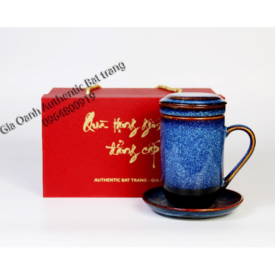 LUXURY GIFTS - Blue enamel TEA FILTER - SPECIAL GIFT PRODUCTS Occasion, Lunar New Year