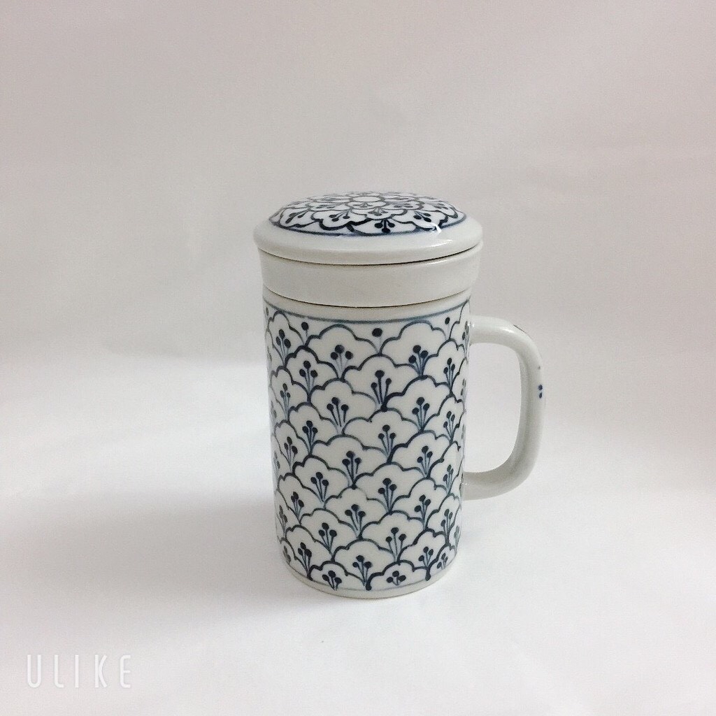 Cốc lọc trà gốm sứ Bát Tràng cao cấp - sản phẩm vẽ tay thủ công bởi những người thợ nổi tiếng Bát Tràng