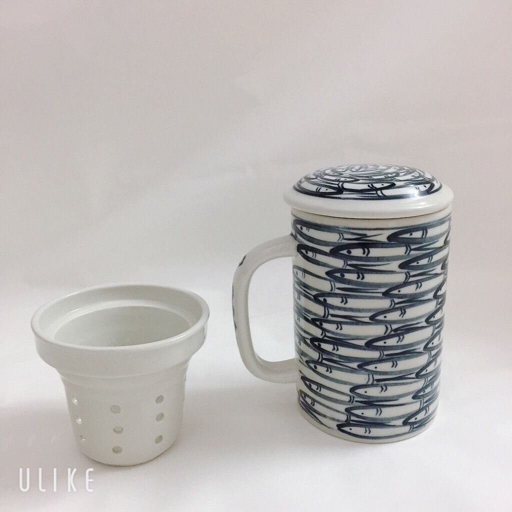 Cốc lọc trà gốm sứ Bát Tràng cao cấp - sản phẩm vẽ tay thủ công bởi những người thợ nổi tiếng Bát Tràng