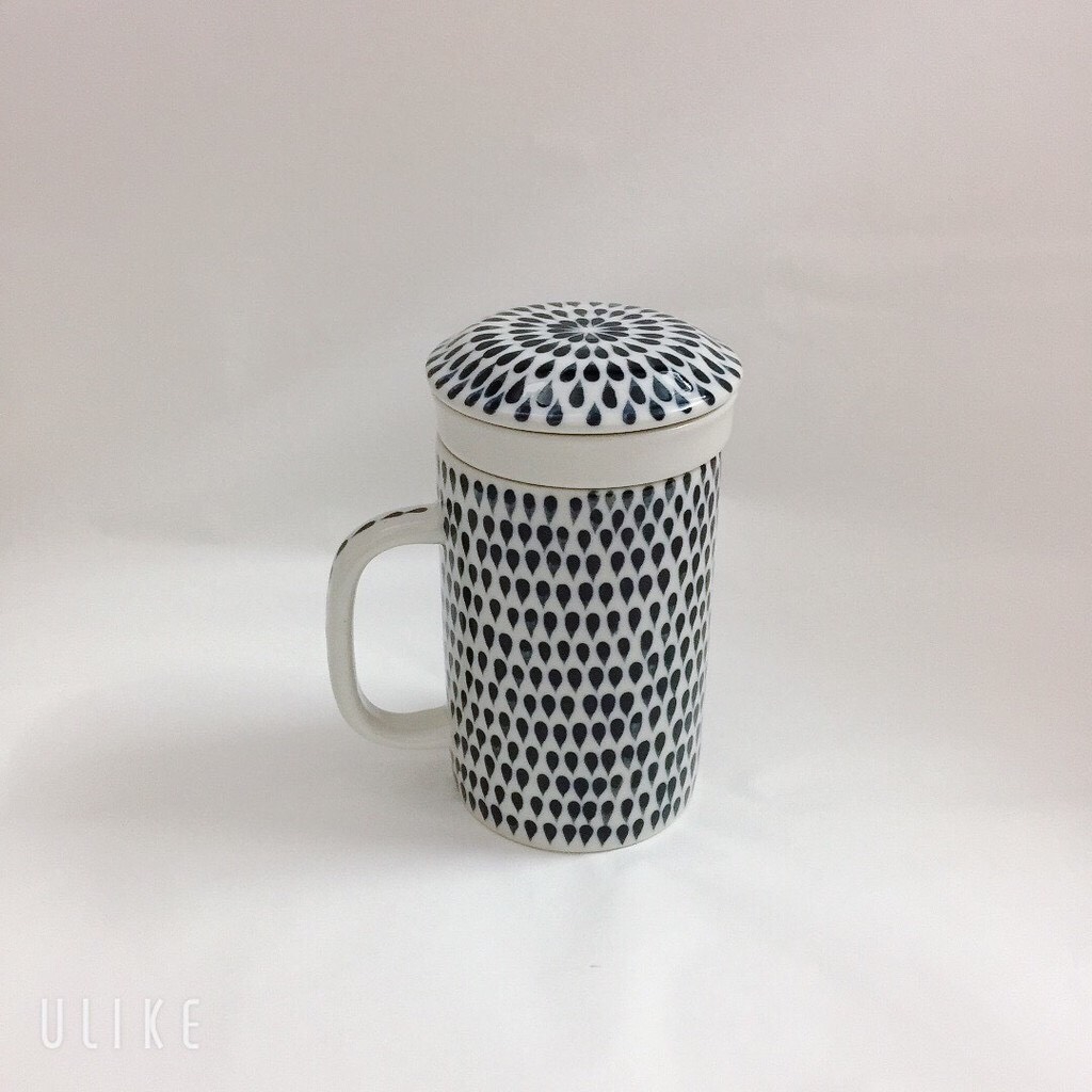 Cốc lọc trà gốm sứ Bát Tràng cao cấp - sản phẩm vẽ tay thủ công bởi những người thợ nổi tiếng Bát Tràng