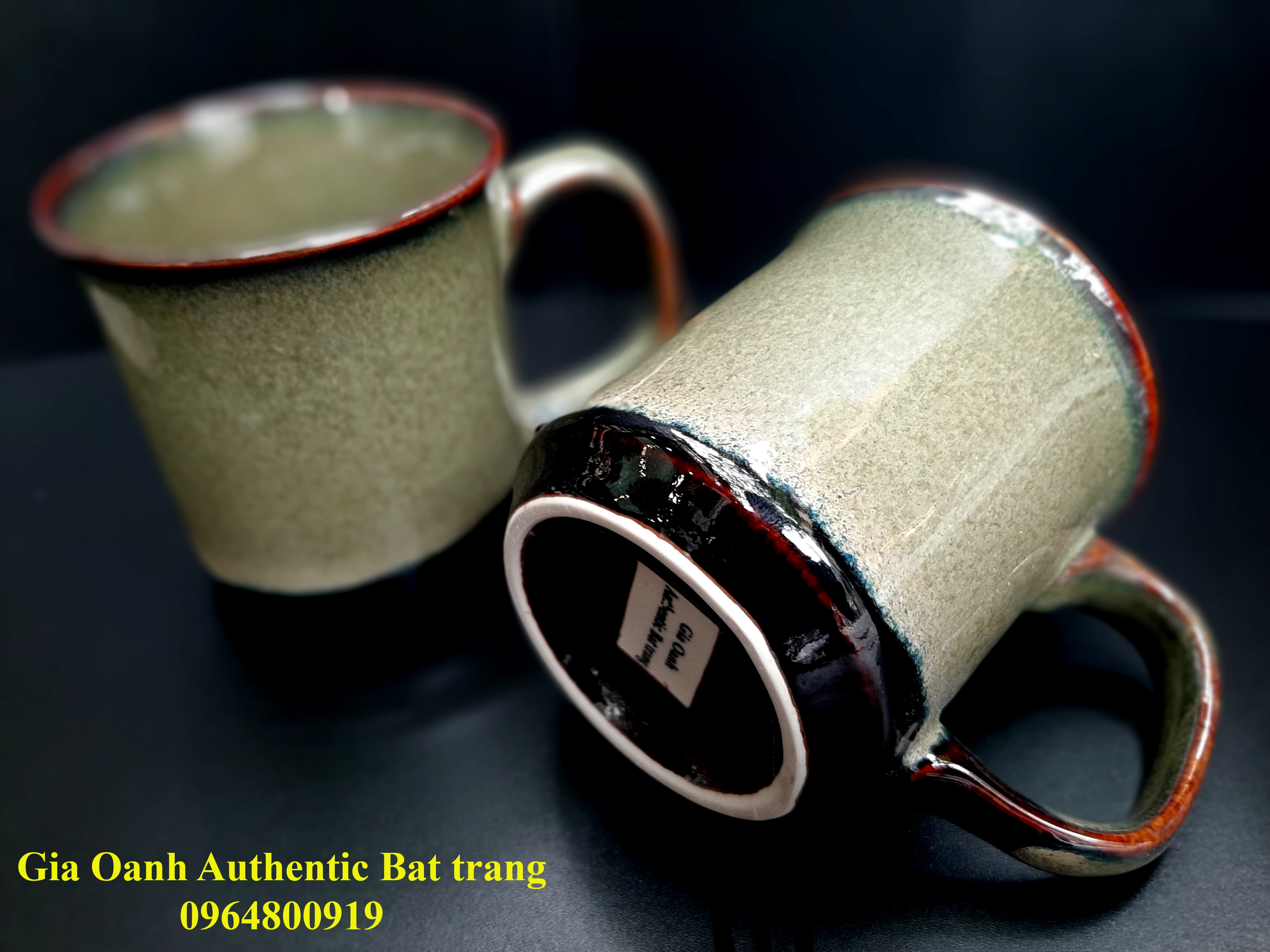 Tea cups/ Cốc uống trà men rêu, hỏa biến - sản xuất tại xưởng gốm Gia Oanh Authentic bat tràng