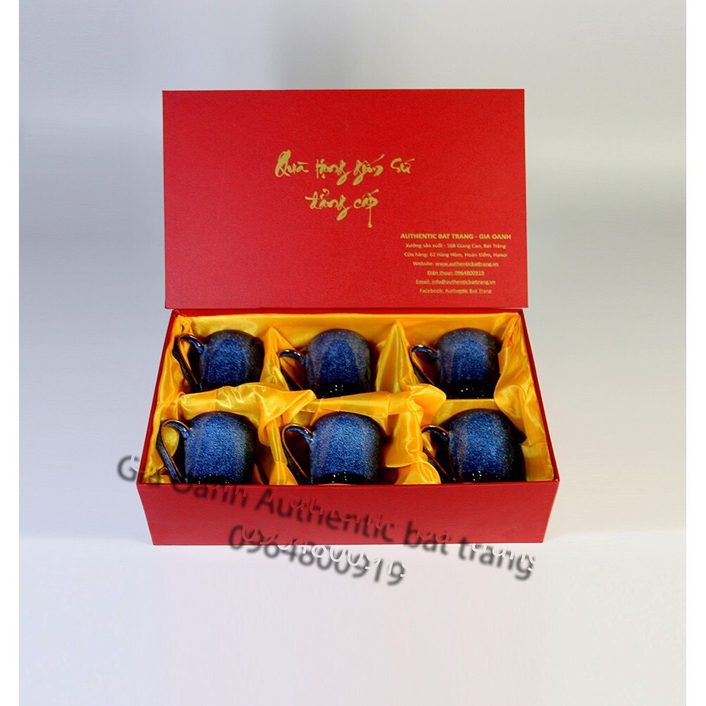 Lunar new year gift SET, FAMILY GIFT SET - PRODUCT SET OF 6 cups TEA