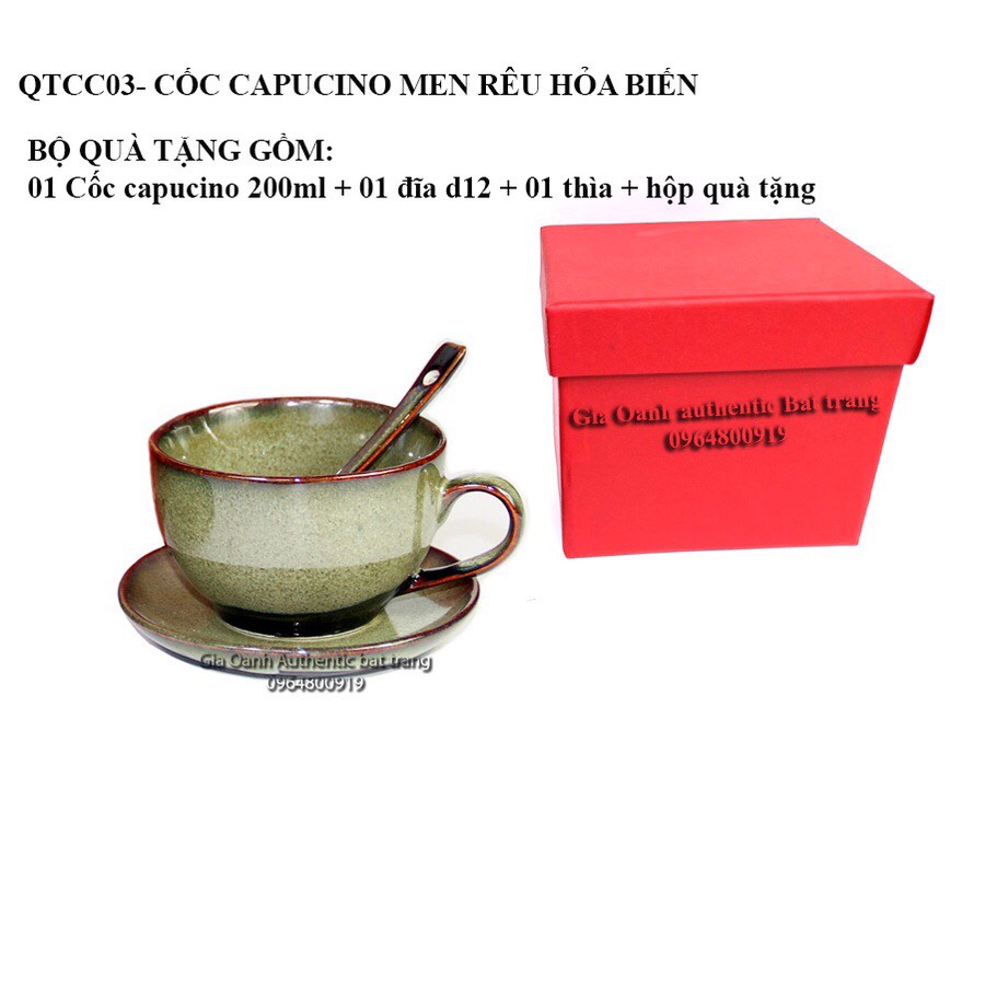 cappuccino gift set - Bộ quà tặng cốc cappuccino một bộ quà tăng đẹp, ý nghĩa và đẳng cấp nhân dịp năm mới, lễ tết