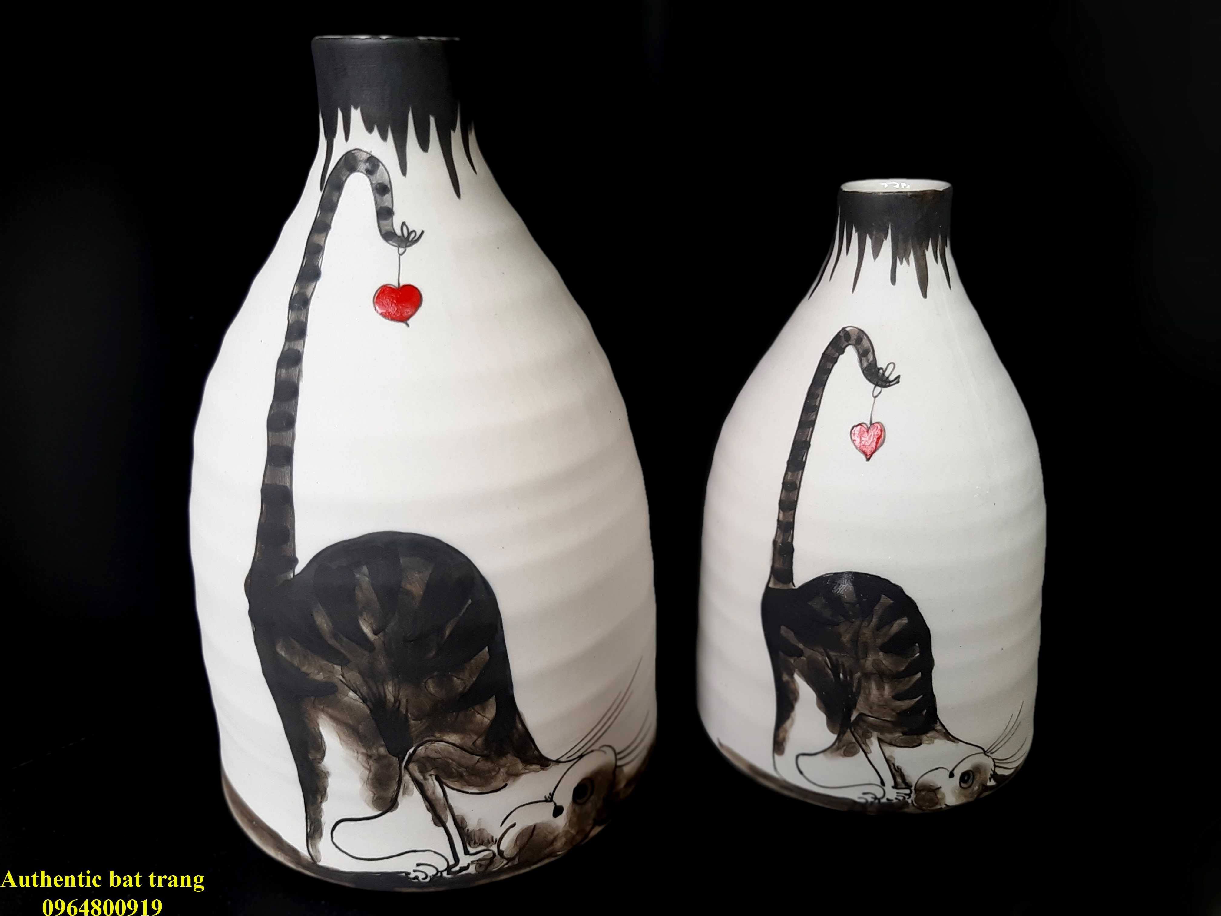 Special vases, Sản phẩm vẽ tay độc đáo bát tràng, 